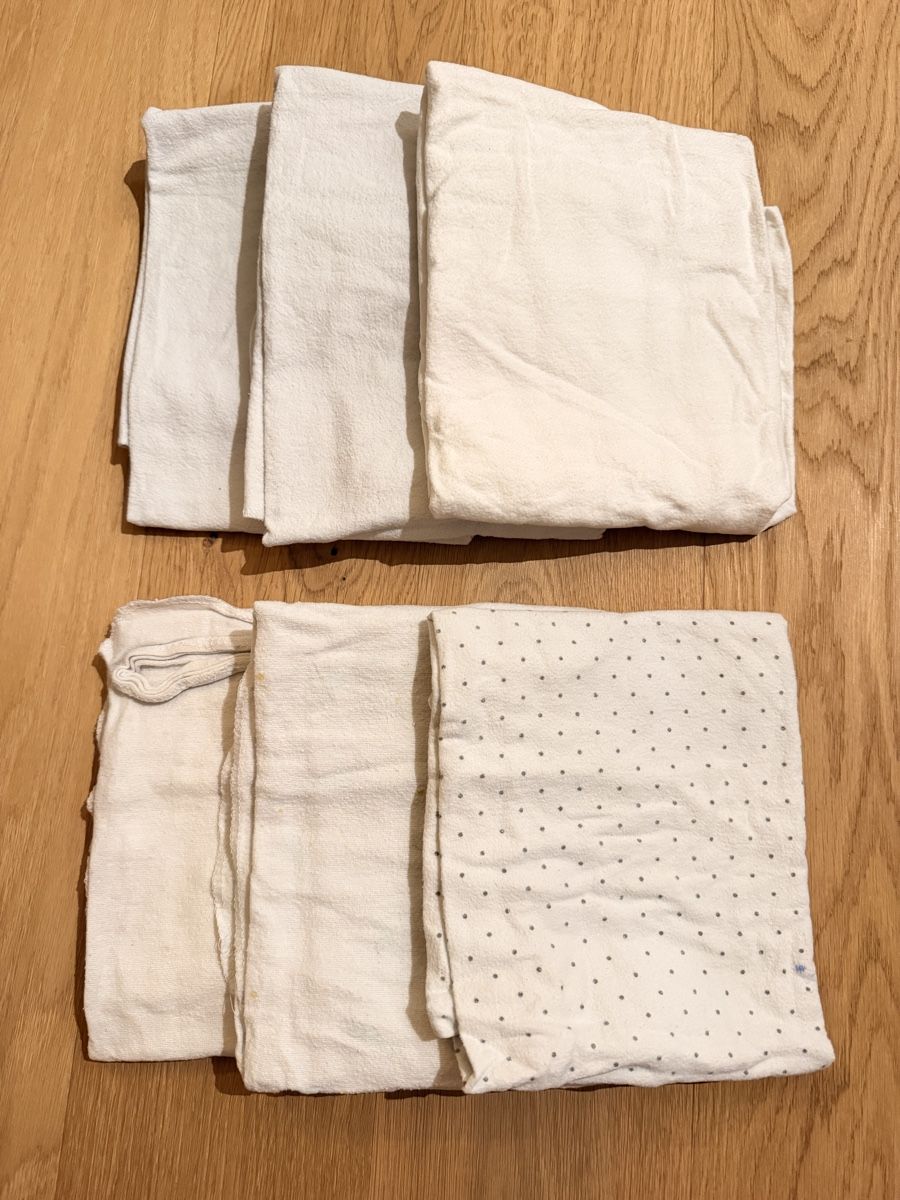 Pasti del neonato: 9x Molton-Tücher – Usato da Rain venduto da Heike5284