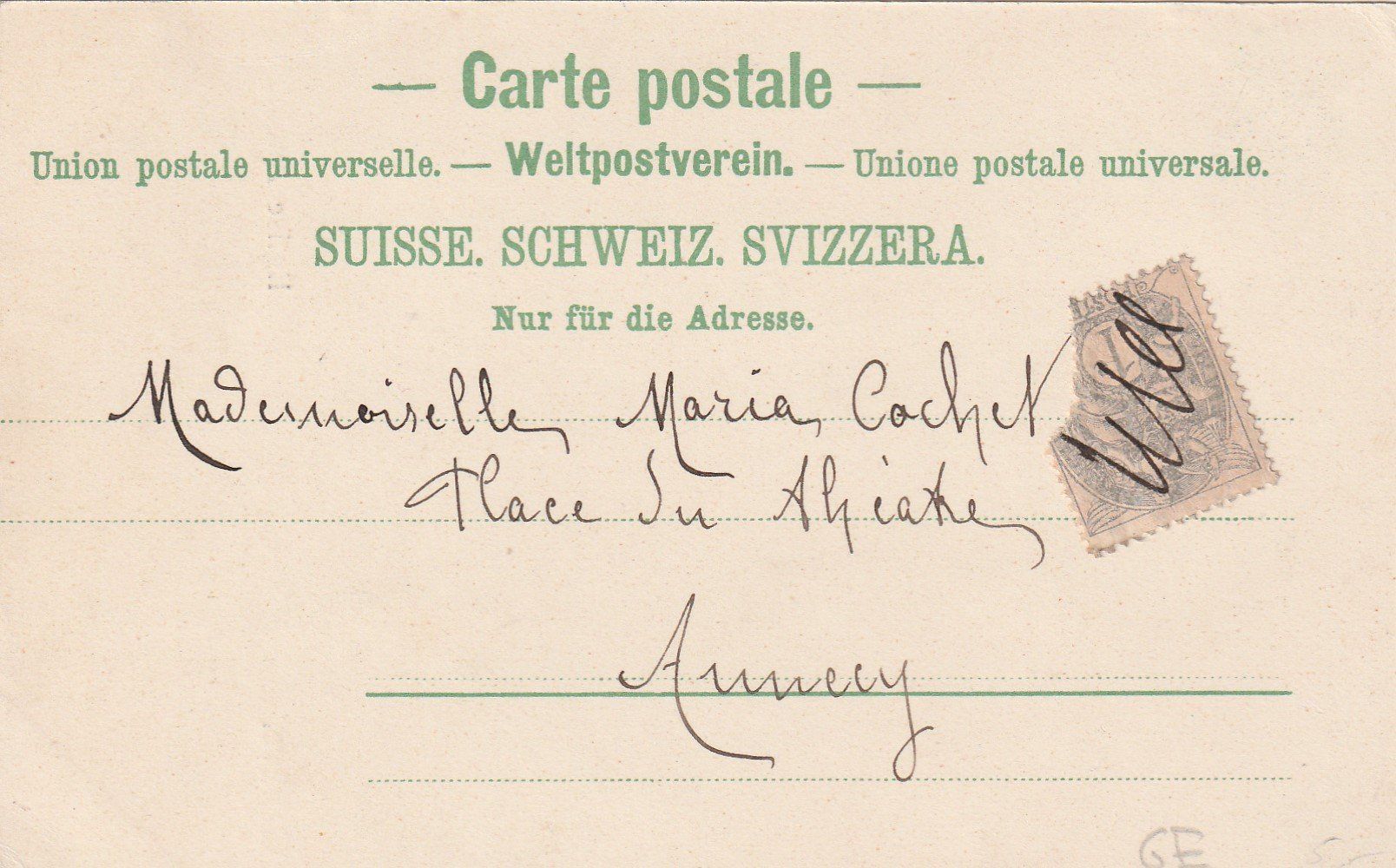 Cartoline postali: GE-Genéve-Eglise Anglaise – Usato da uttwil venduto da Koehlerfred 1