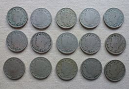 USA ++ 15 Stück 5 Cents ab 1900