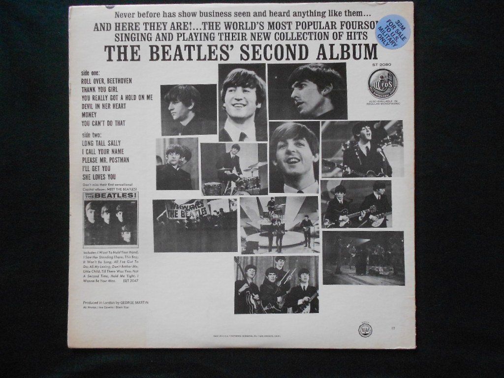 Schallplatten: THE BEATLES  -  SECOND ALBUM – Gebraucht aus Bex von Giorgiob 1