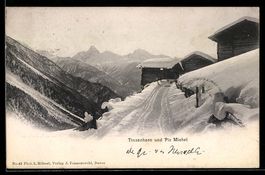 Tinzenhorn, Berghütte und Piz Michel im
