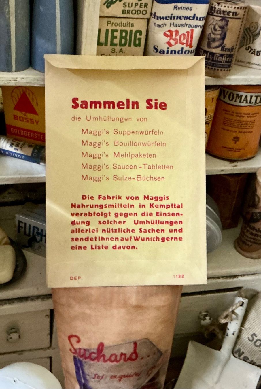 Borse: ALTE KLEINE MAGGI PAPIERTÜTE – Usato da Zell LU venduto da Silvermemory 1