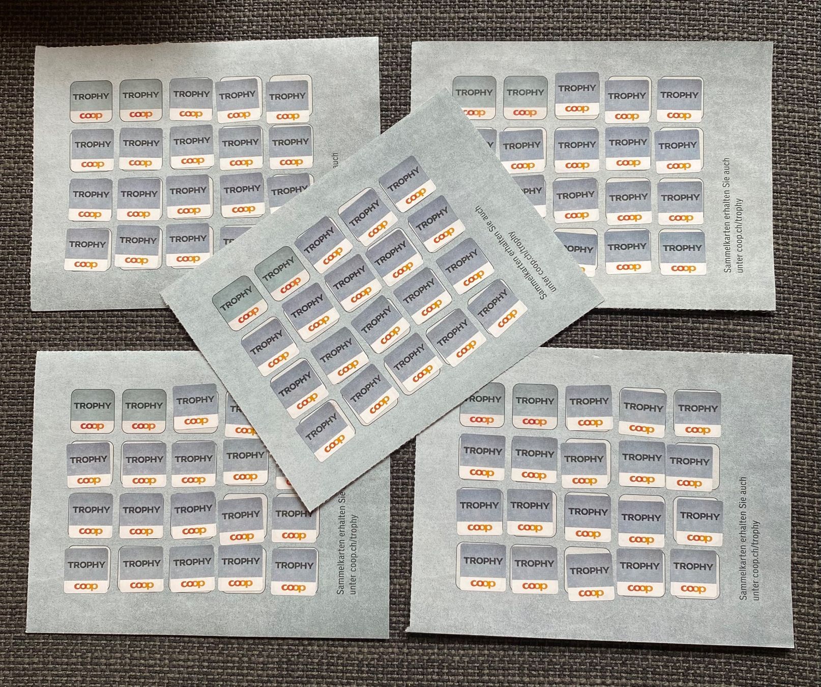 Coop Timbres & points: Coop  5 Sammelkarten Trophy – D'occasion à Nussbaumen AG par schuba2000