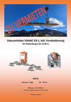 Vakuumheber Paneelenheber zu vermieten