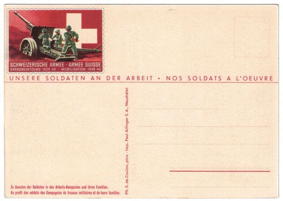 Cartoline postali: Grenzbesetzung 39/40, Bunker am Waldrand – Usato da Frauenfeld venduto da POML 1