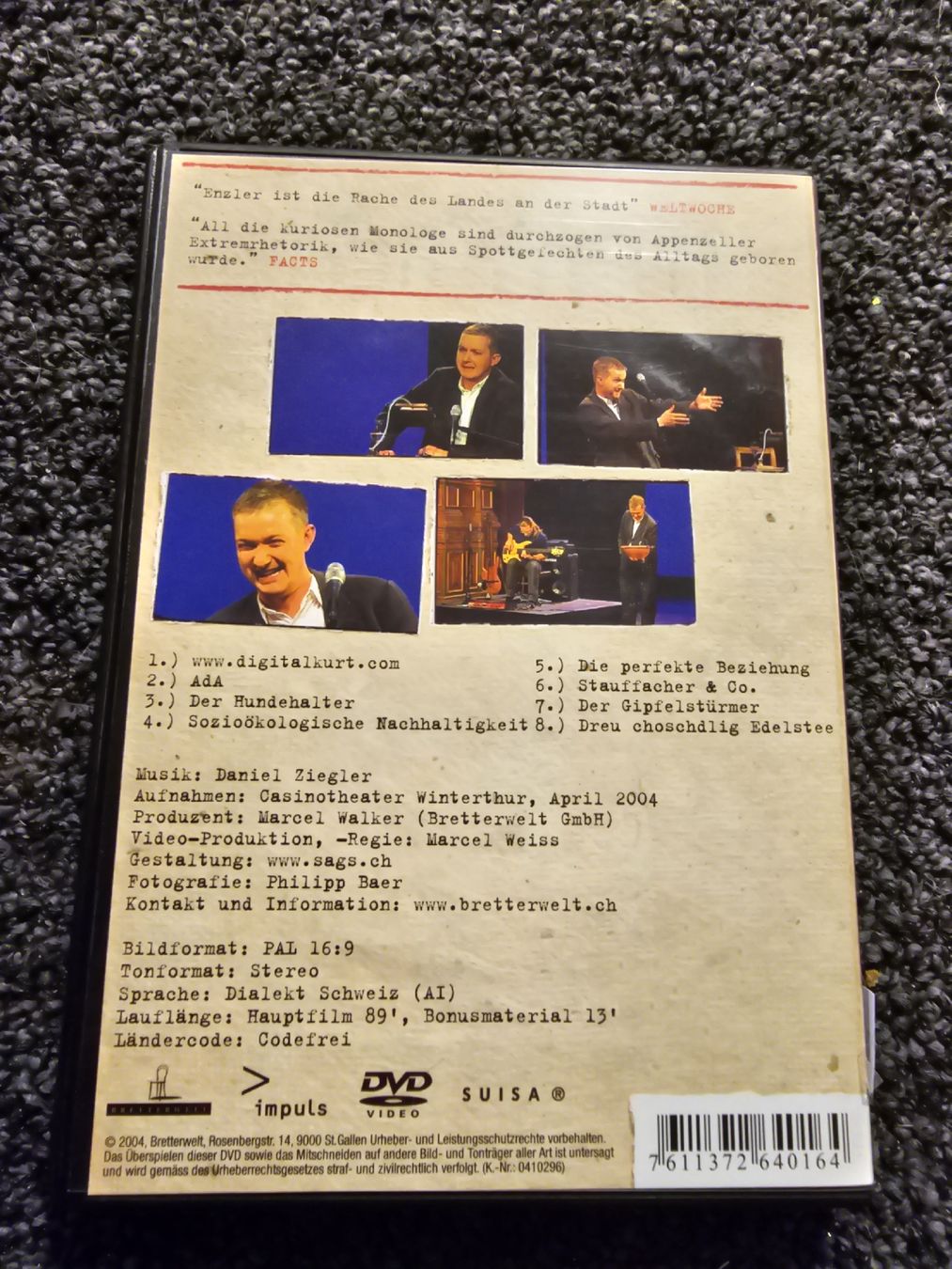 Tutti i DVDs: Simon Enzler Kabarett (20702 – Usato da Ruswil venduto da jan_bxl5 1