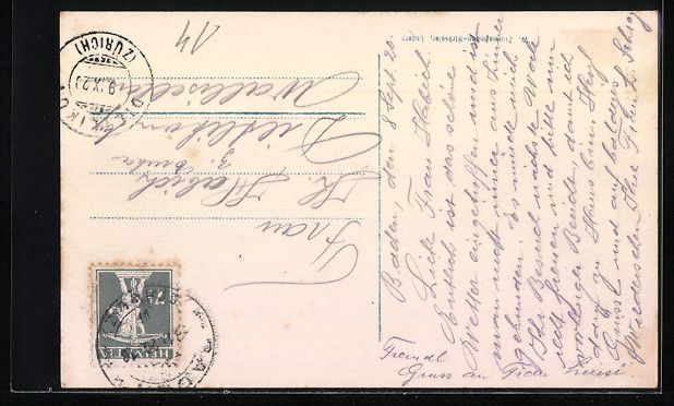 Cartoline postali: AK Baden, Ortspartie mit Ruine Stein – Usato da Berlin venduto da bartko-reher 1