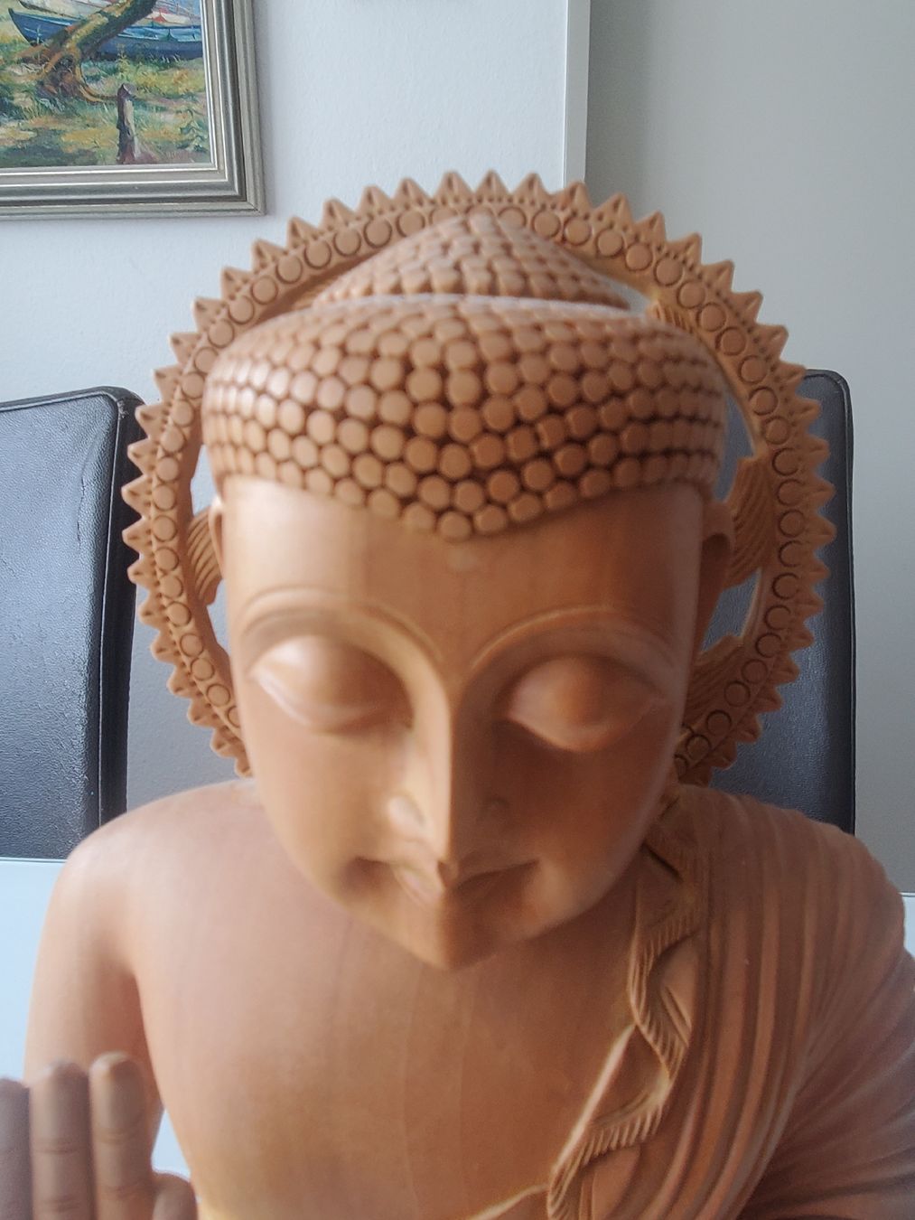 Statuette: Buddha Figur, Holz – Usato da Frauenfeld venduto da BeneFull 7
