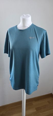 Nike Dri-FIT Running Shirt, Türkis, Grösse S