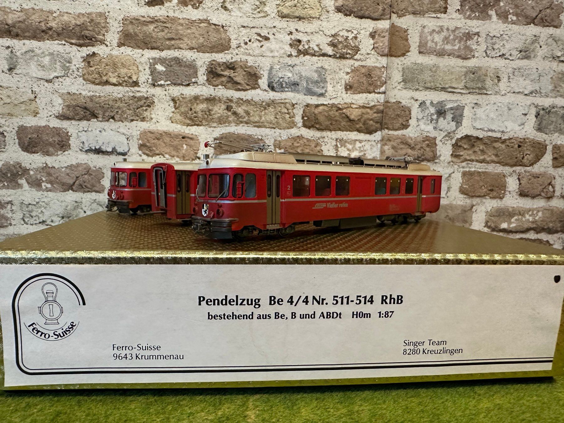 Ferro-suisse Modellini di ferrovie: Ferro-Suisse RhB Pendelzug – Nuovo (secondo la descrizione) da Pfaffnau venduto da Rex2603