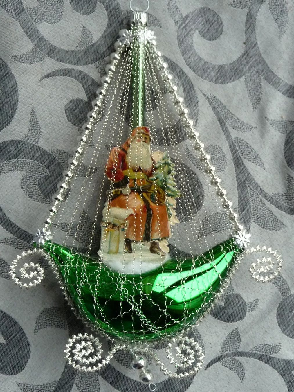 Tutte le decorazioni: grüne Gondel, Weihnachtsschmuck – Nuovo e nell'imballaggio originale da Alpnach Dorf venduto da marvo
