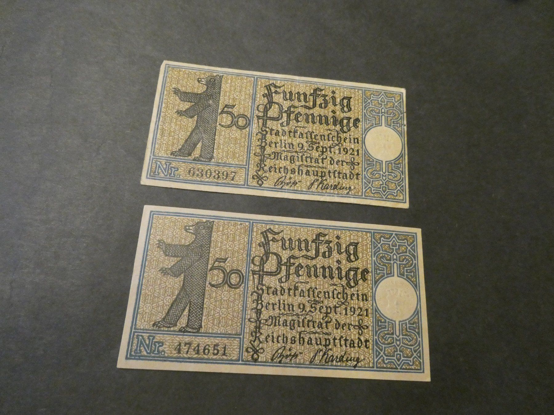 Banconote: Dt. Reich,  Berlin - Notgeldscheine – Usato da Hinterforst venduto da Rohusri 1
