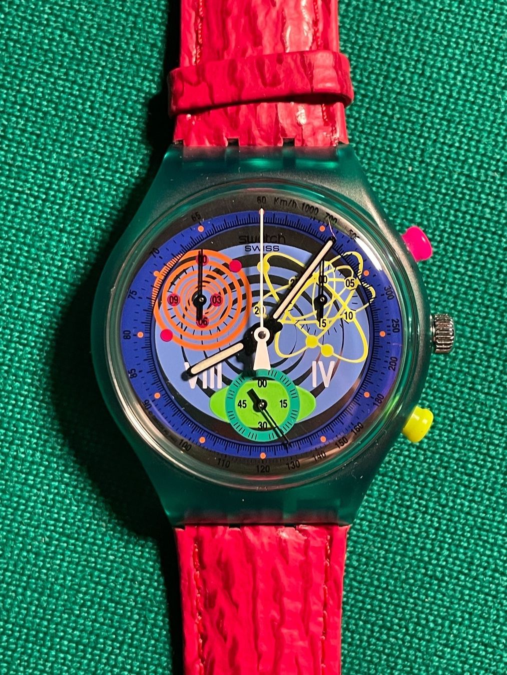 Swatch Orologi: Swatch Chrono Pink Spings 1992, SCL103 – Nuovo e nell'imballaggio originale da Jonen venduto da Pipo091156 3