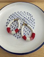 Hand made beaded earrings