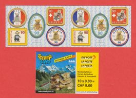 2002  1x Markenheft  TEDDY LAND **  Postfrisch ** 10x 90Rp.
