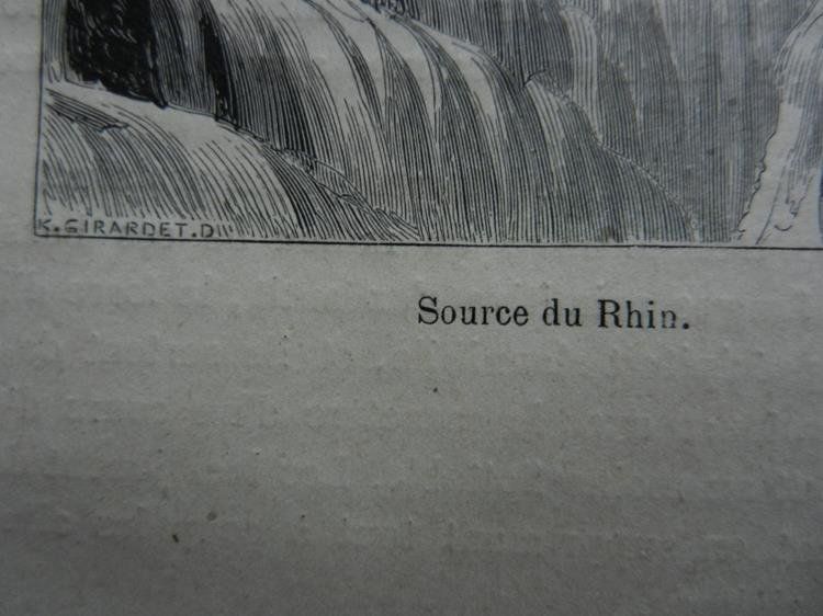 Incisioni: Source du Rhin Rheinquelle – Usato da Risch venduto da Rischli15 2