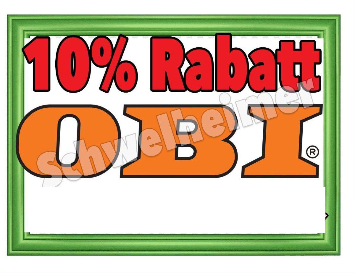 Gutscheine: OBI: 10 % Rabatt online  ab 100.-- bis 14.04.2026 – Neu und originalverpackt aus Allschwil von Schwelheimer