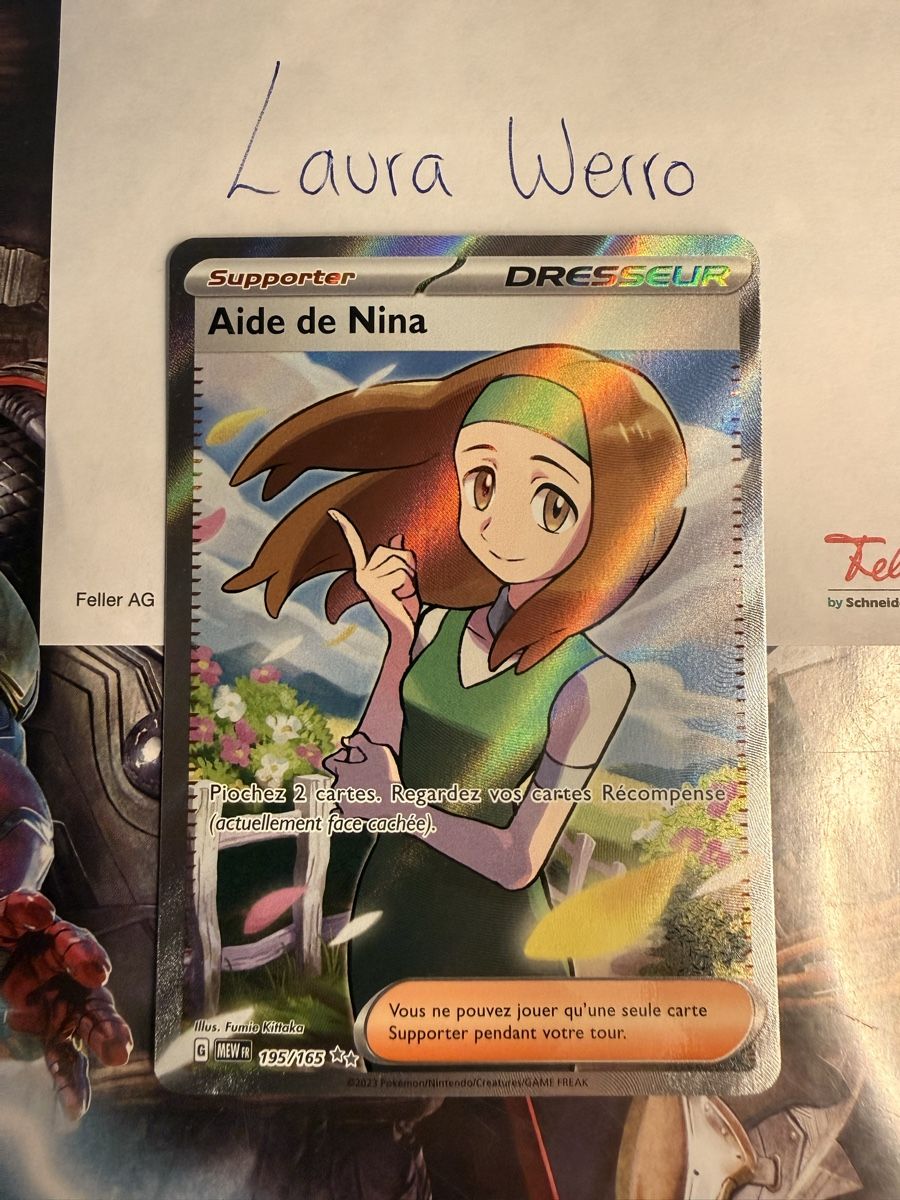 Pokémon Carte collezionabili: Aide de Nina 151 FR Pokémon  – Nuovo (secondo la descrizione) da Pensier venduto da Looping56