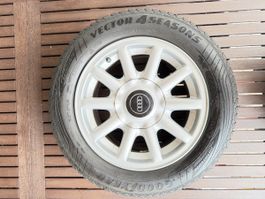 Audi 80 Felge mit Reifen 205/60R15 Goodyear Vector 4Seasons