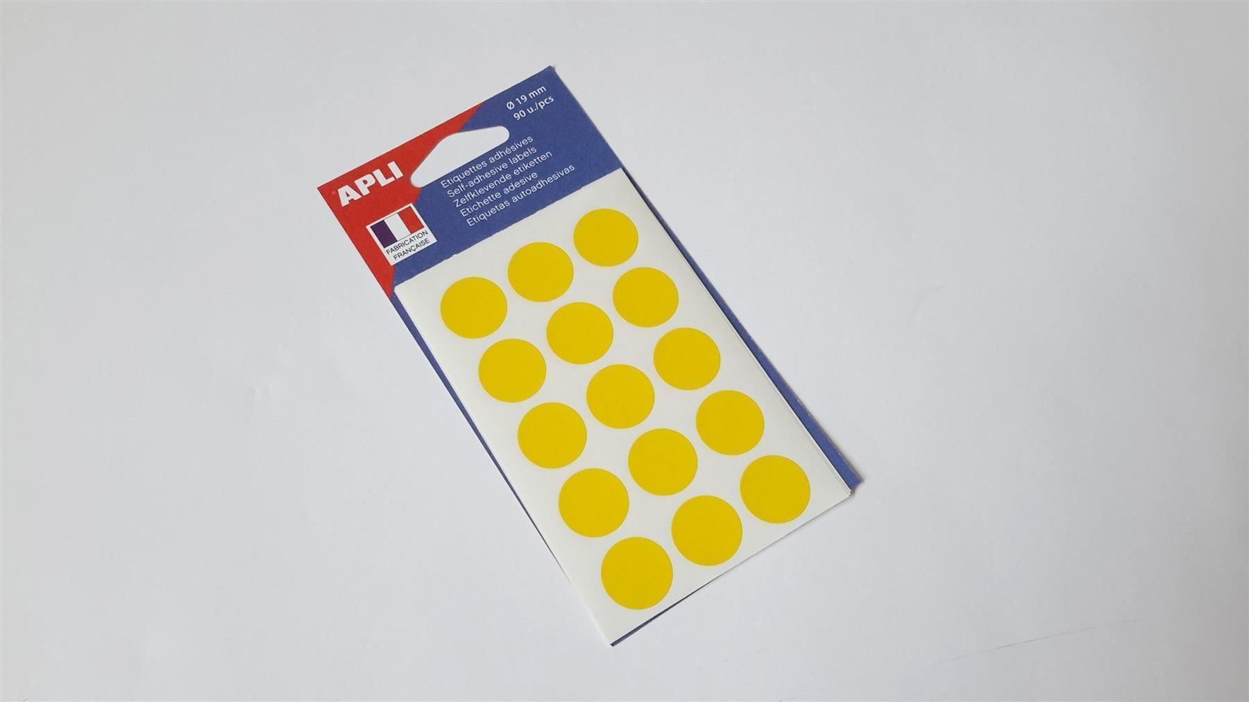 Sticker: Markierungspunkte, gelb, 19mm, 90 Stück – Nuovo e nell'imballaggio originale da St. Gallen venduto da cointec 1