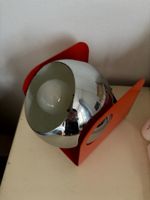 Tischleuchte Kugel Design orange verchromt funktionsfähig