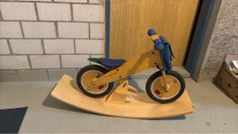 Laufrad LIKE BIKE Holz gebraucht inklusive Wippe ROCkaBIKE