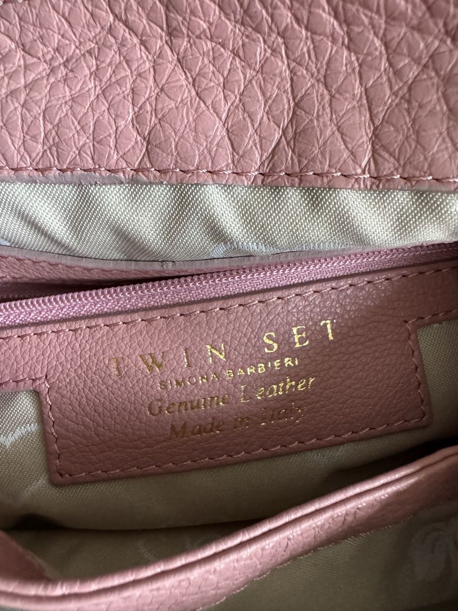 Twinset Borse da donna: Neu TWINSET Leder Tasche mit fransen Rosa – Nuovo e nell'imballaggio originale da Bern venduto da Ninitto 6