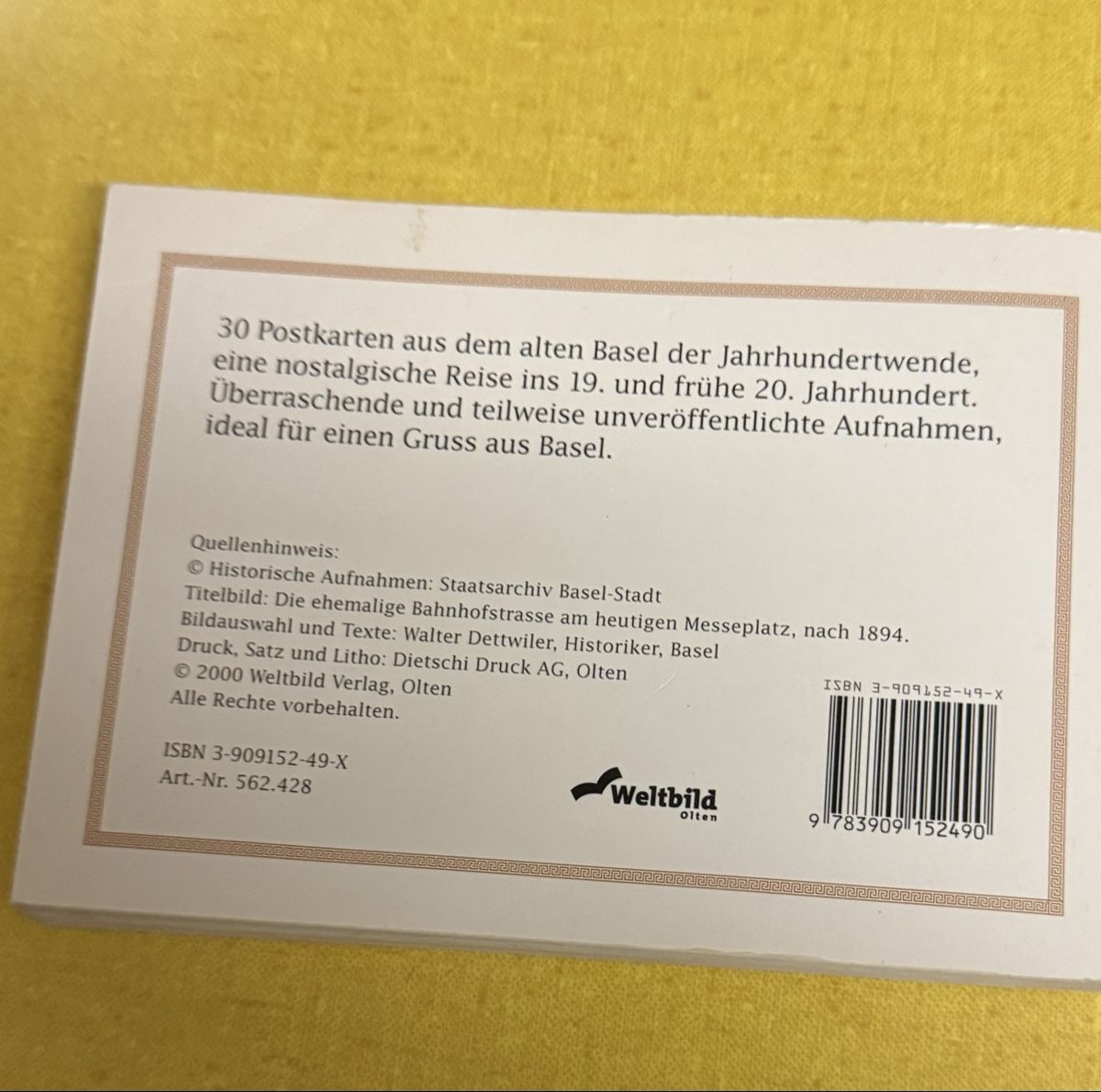 Ansichtskarten: Basel alte Ansichten Postkartenset – Gebraucht aus Zürich von Amethystfee 4
