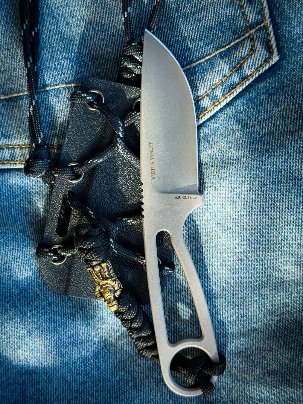 Accessori: A.R. CUSTOM – BLACK TEMPLAR Neck Messer – Nuovo (secondo la descrizione) da Reinach AG venduto da Rousseau_J 3