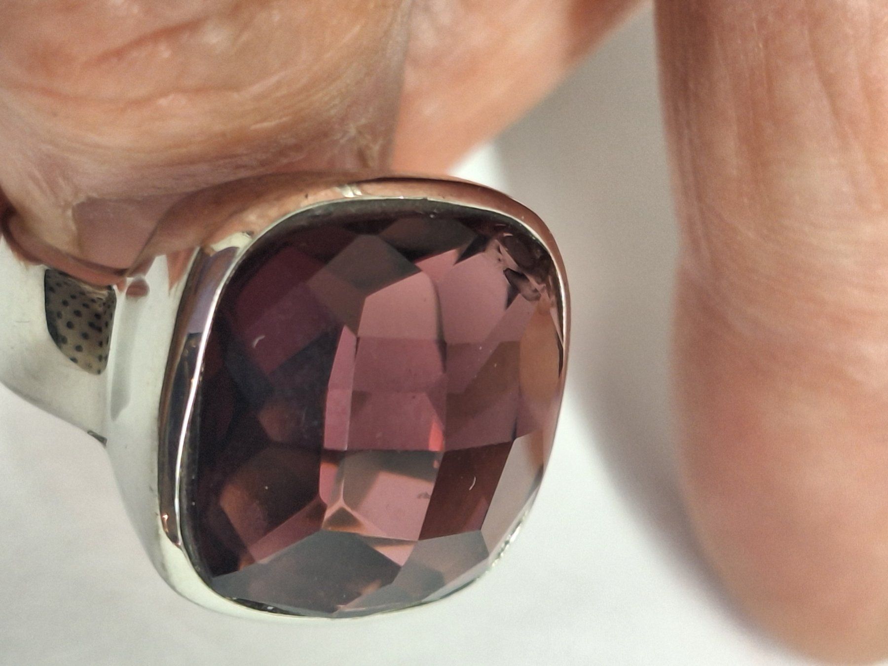 Ringe: Silberring rodiniert, Obsidian – Neu (gemäss Beschreibung) aus Rheinfelden von Cleopatra2000 5