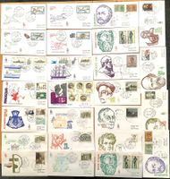 1980–1982  Italien FDC ( 25 Stk )  Persönlichkeiten + Div. 2