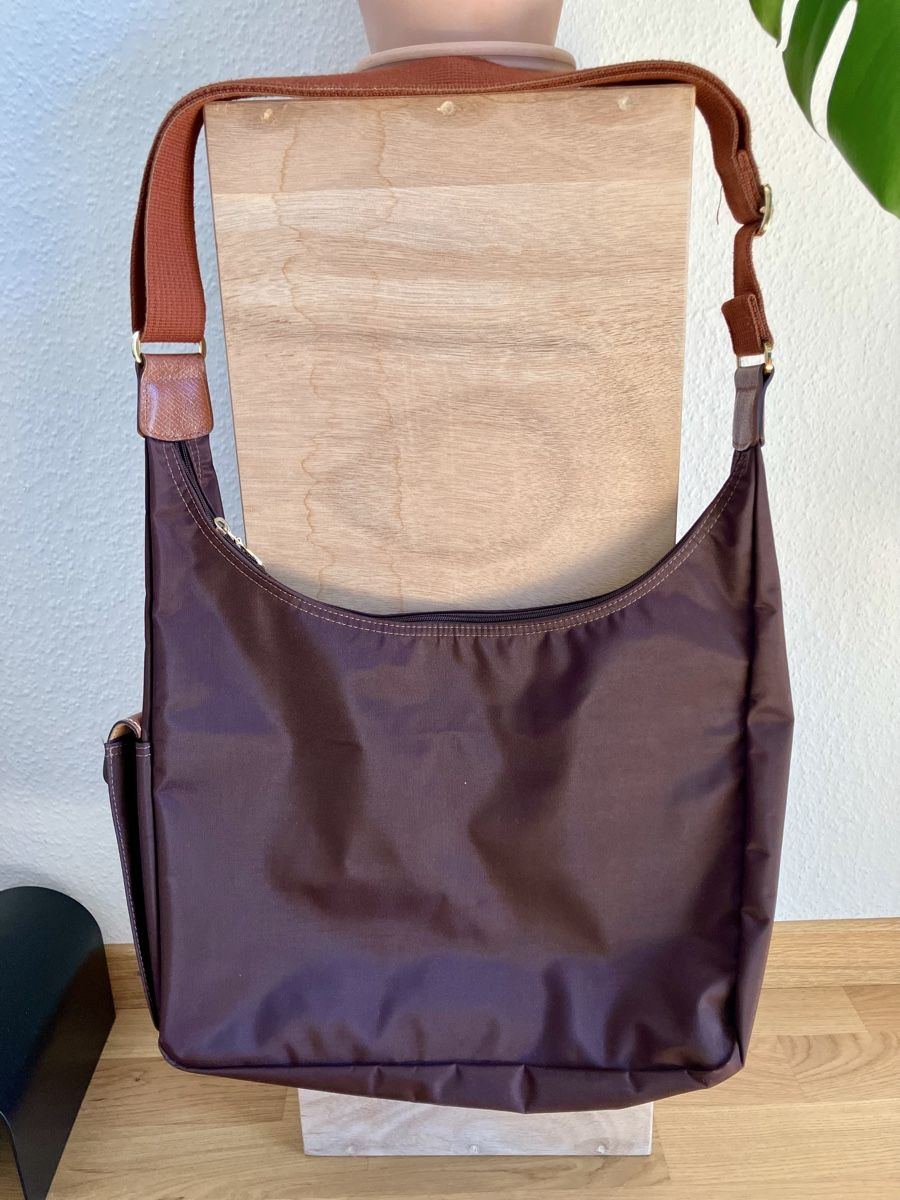 Longchamp Borse da donna: Original Longchamp Umhängetasche 'Le Pliage Original' Schoko – Usato da Zürich venduto da Ra.ahel 1