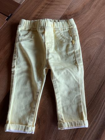 Süsse gelbe Baby Jeans Hose Gr. 68