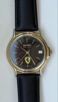 Armbanduhr Ferrari Fan Club Lederband Goldfarben 36,5mm