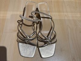 H&M Gold heels, strappy summer sandals