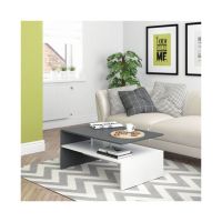 Couchtisch Beistelltisch - Anthrazit/Weiss - Sofatisch
