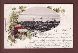 Souvenir de NEUCHÂTEL - 1897 Litho Künzli