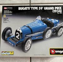 Bugatti Type 59 Grand Prix 1934 Burago Metall Kit 1:18