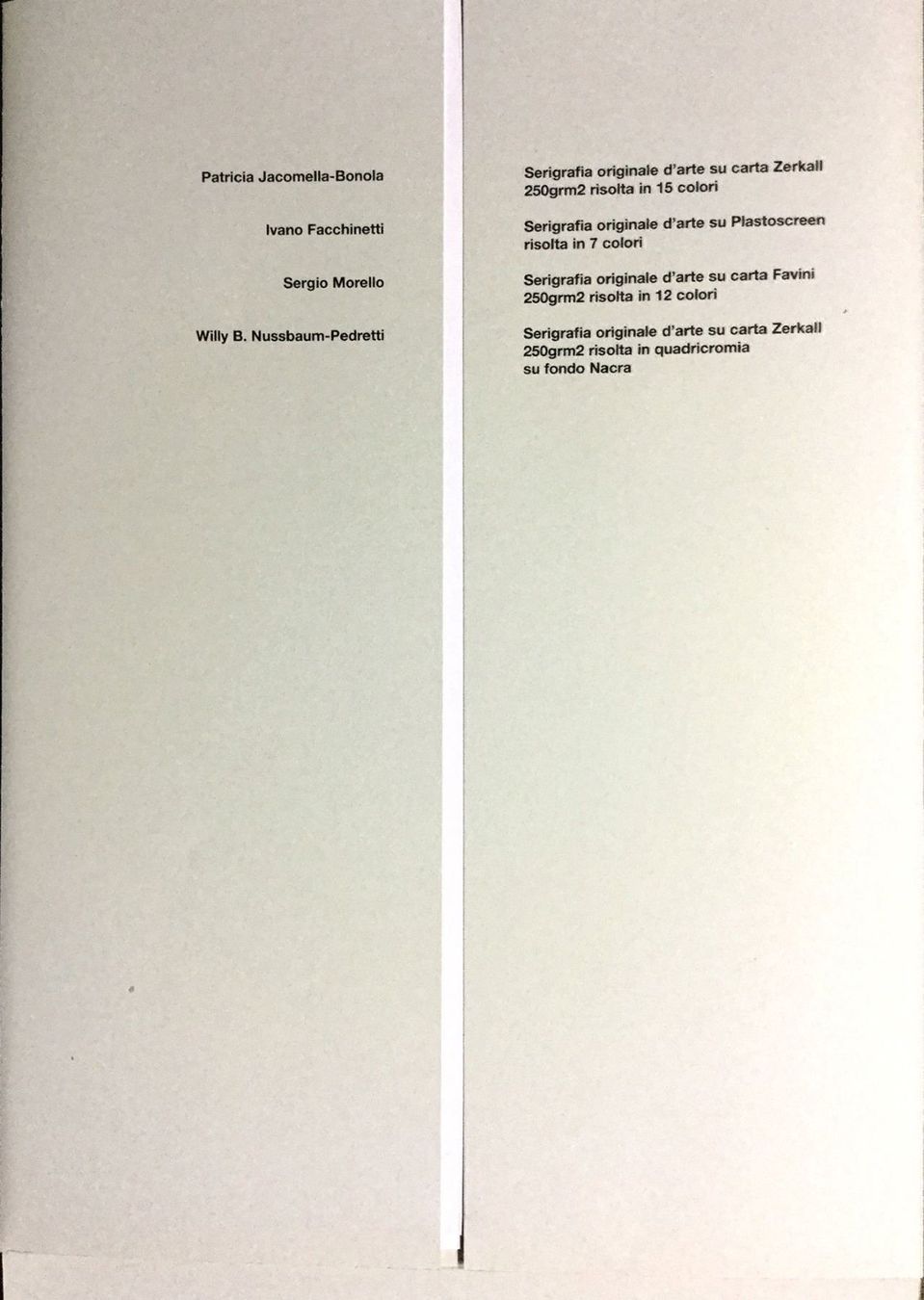 Grafica & Litografie: P. Jacomella, S. Morello etc. Mappe 1996 – Nuovo (secondo la descrizione) da grenchen venduto da Belarte 4