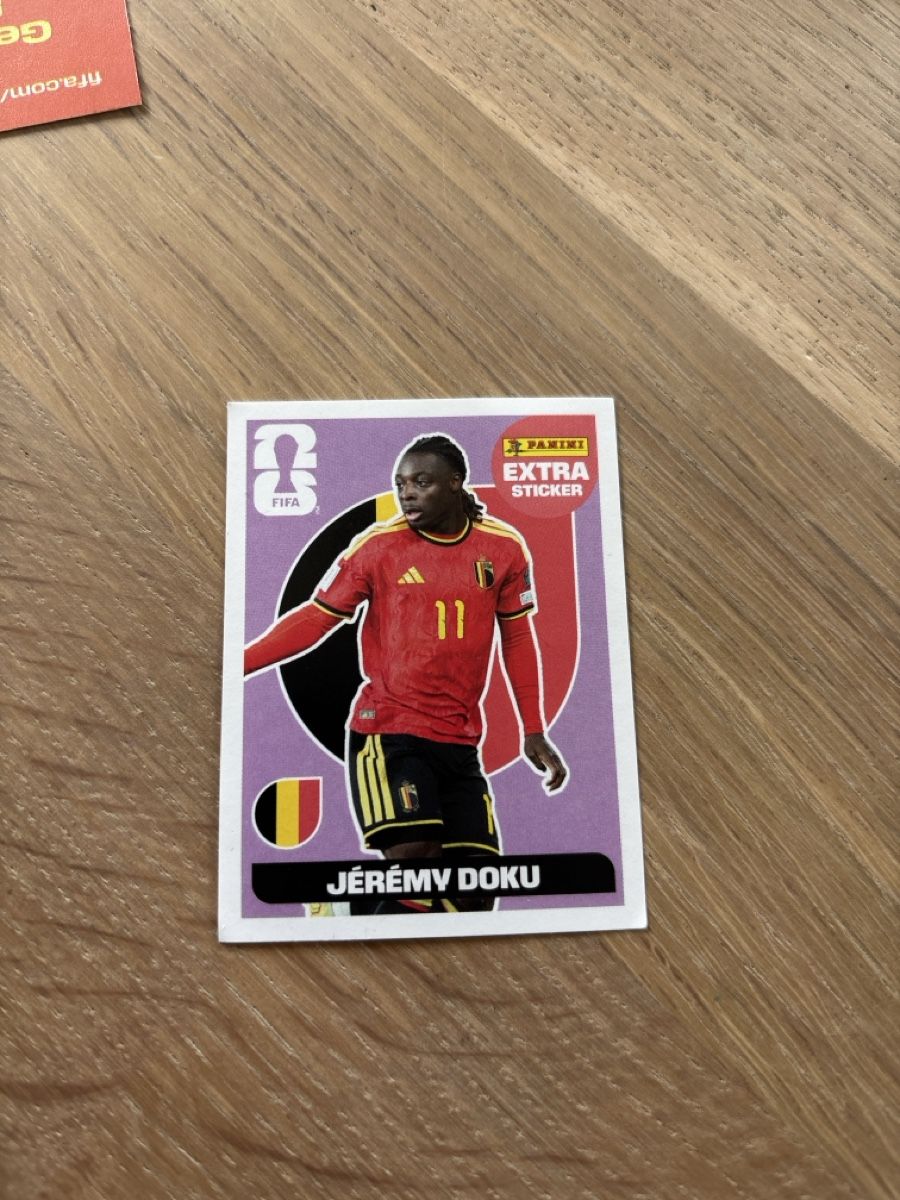 Panini Carte collezionabili: Panini WM sticker 2026 Jérémy Doku EXTRA sticker – Nuovo (secondo la descrizione) da Lotzwil venduto da kie_fdq8