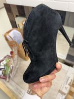 Schwarze Wildleder Stiefeletten, Gr. 38 - Top Zustand!