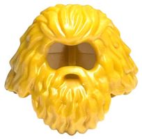 LEGO 37784 Pearl Gold Minifigure, Hair Shaggy and Long