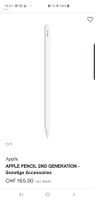 APPLE Pencil (2. Generation) Eingabestift (Weiss) für Apple