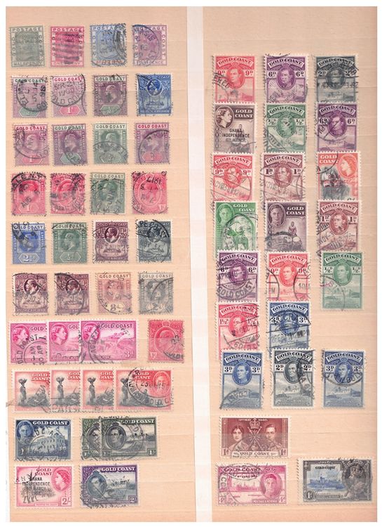 25 Verschiedene Briefmarken Aus Ghana/Goldküste – Sammler-Kollektion Von Prophila