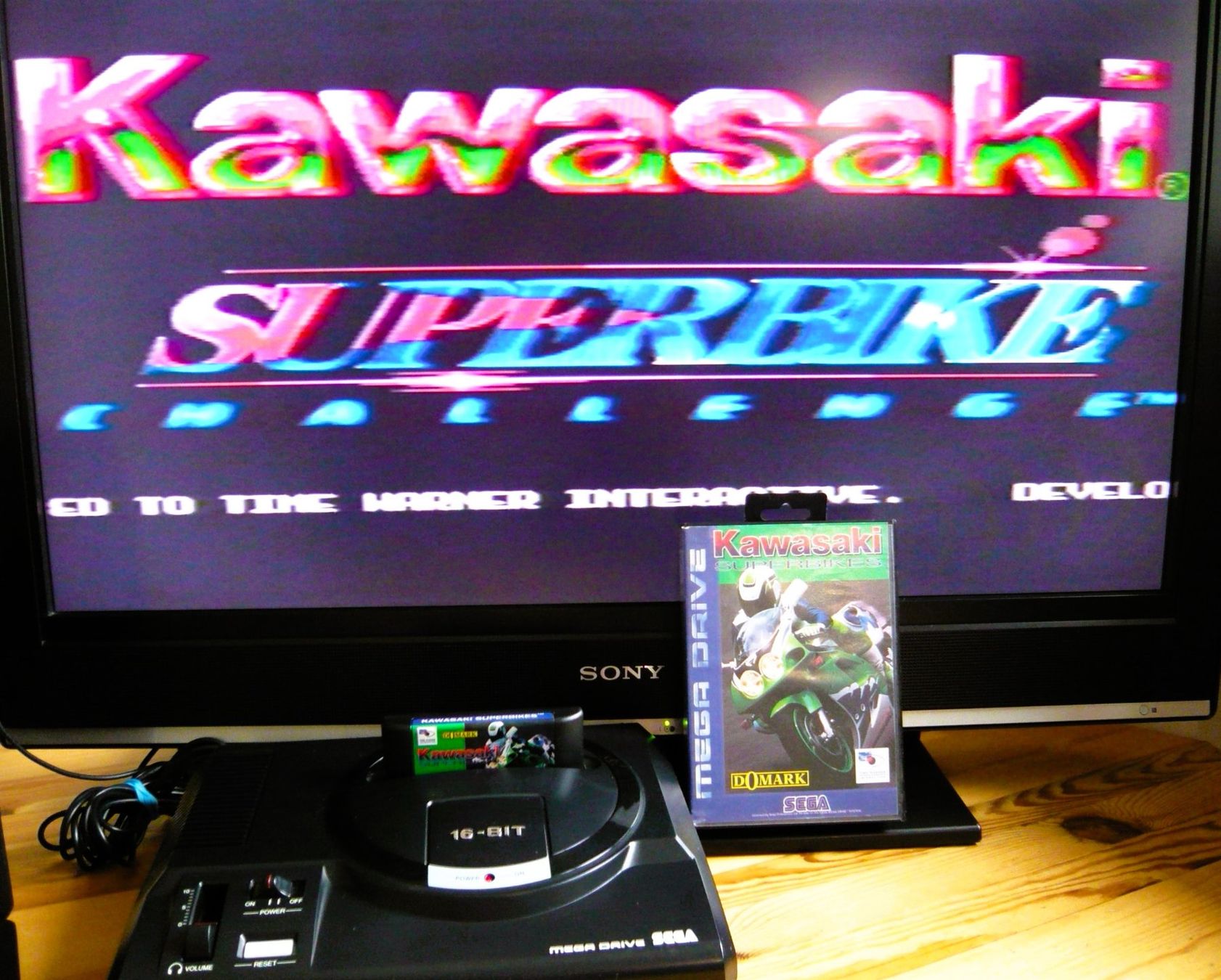 Sega Giochi: Mega Drive: Kawasaki Superbikes, 1995, CIB – Difettoso da Onex venduto da Jaguar1986