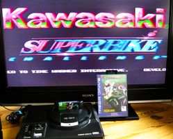 Mega Drive: Kawasaki Superbikes, 1995, CIB