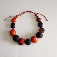 7 Charka Armkette mit Huayruro Glücksbringer Sammen