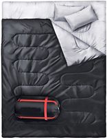 Doppelschlafsack Deckenschlafsack 2 Personen mit 2 Kissen
