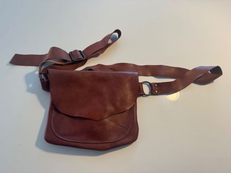 Kultige Vintage Echtleder-Tasche (Crossbody & Hüfttasche)
