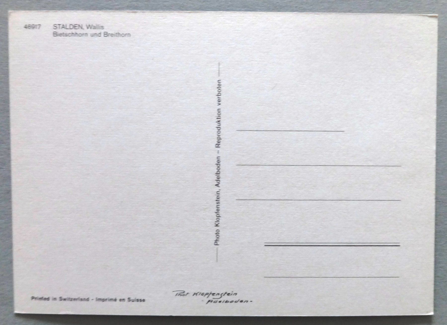 Cartes postales: Stalden – D'occasion à Fétigny par Billy2miny 1